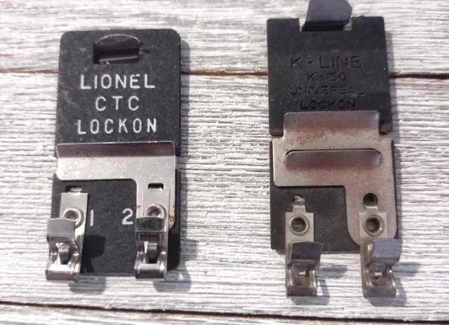 1 Lionel CTC lock on & 1 K-Line K150 universal lock on