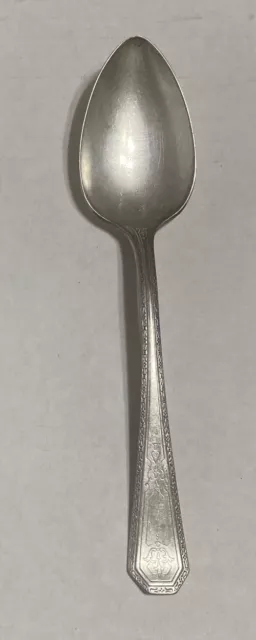 Wm Rogers Anniversary Silverplate Teaspoon 1927 Antique Flatware Spoon