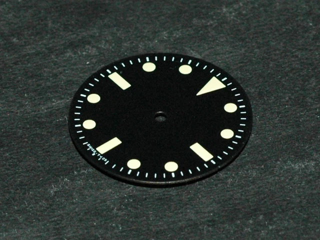 Cadran Montre Vintage Bond Milsub 3-6-9 - Pour Mouvement ETA 2824/2836 - Dirty Yellow