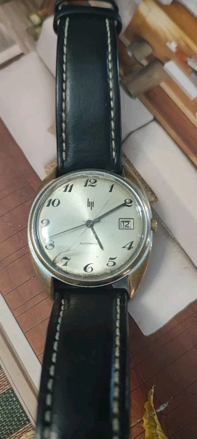 Montre Automatique Lip Duromat 7525/2 - Ne Fonctionne Pas, à Réparer, Balancier Abîmé - Occasion Pour Collectionneur
