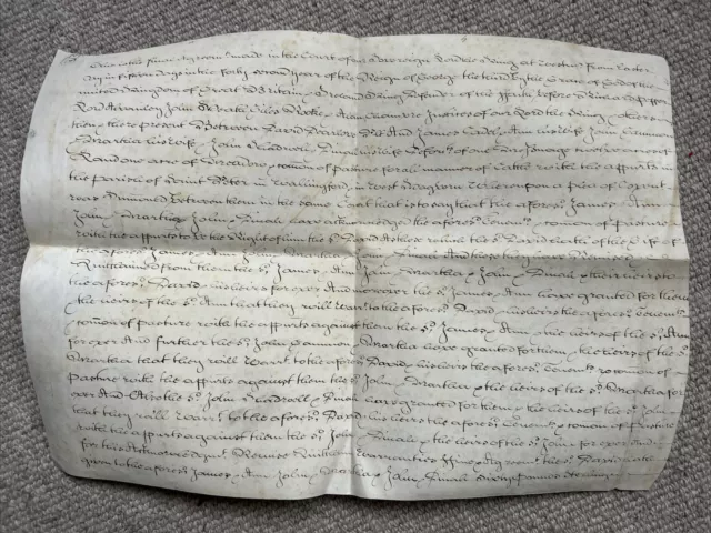 1802 Indentured Final Agreement, Court of Westminster, Property In Wallingford.