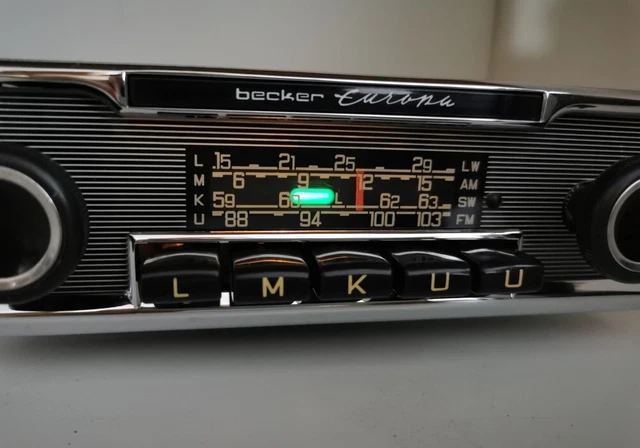 MERCEDES BECKER EUROPA Autoradio LMKU Classic Chromblende Oldtimer TOP mercedes-becker-europa-autoradio-lmku-classic-chromblende-oldtimer-top