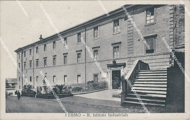 ce461 cartolina fermo r.istituto industriale marche