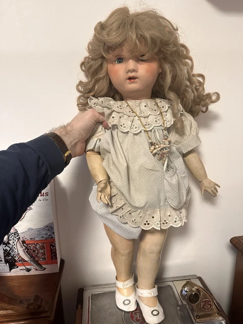 POUPÉE ANCIENNE KLEY et HAHN 250 (Allemagne) dite "Walküre", 52 cm, 1910-1920 EUR 300,00