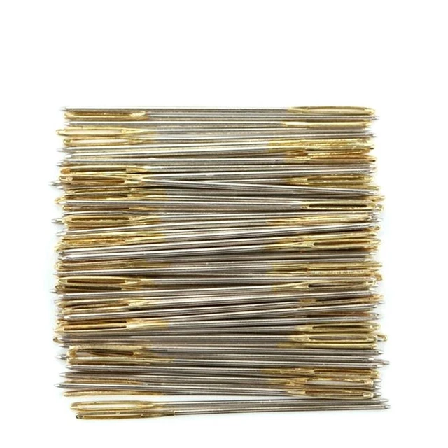 100 piezas Agujas De Tejer Agujas De Coser Para Reparar Bordados Manual Bordado
