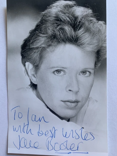 Jane Booker British TV Actress Vintage Original Hand Signed Black & White Photo