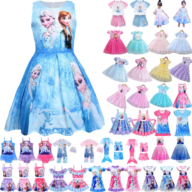 Kids Baby Girls Frozen Short Sleeve Tops Shorts Set Outfit Summer Casual Clothes