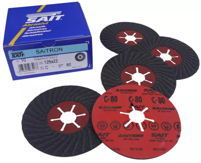 Semi flexible semi rigid silicon carbide discs SAITRON 125mm