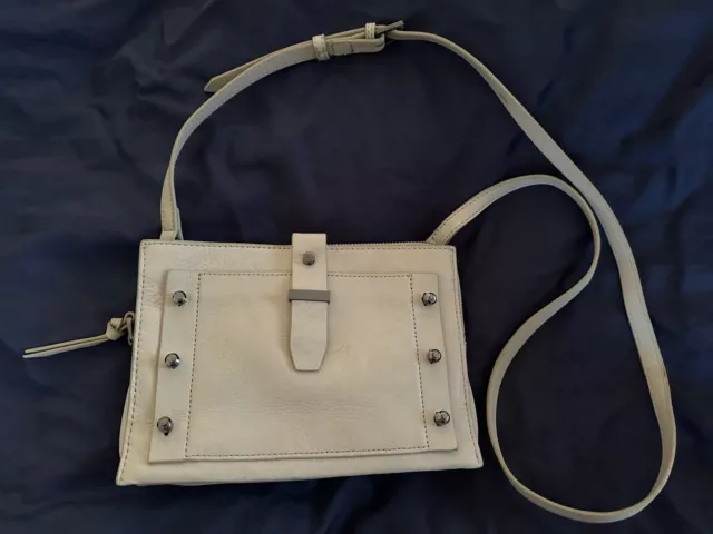 BOTKIER NEW YORK beige leather Cross Body Shoulder Bag Purse