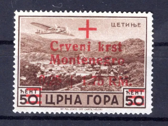 Montenegro 33I ABART ungummiert * MH (T9928