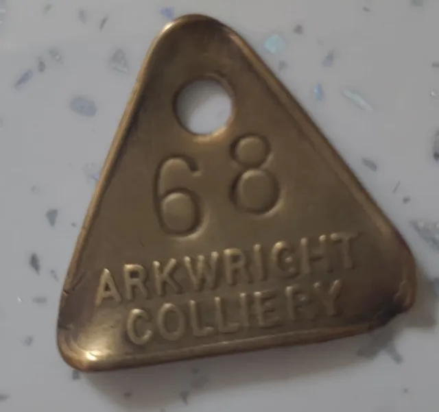 Arkwright  68 Pit Check Colliery Coal Mine Miners Pit Check