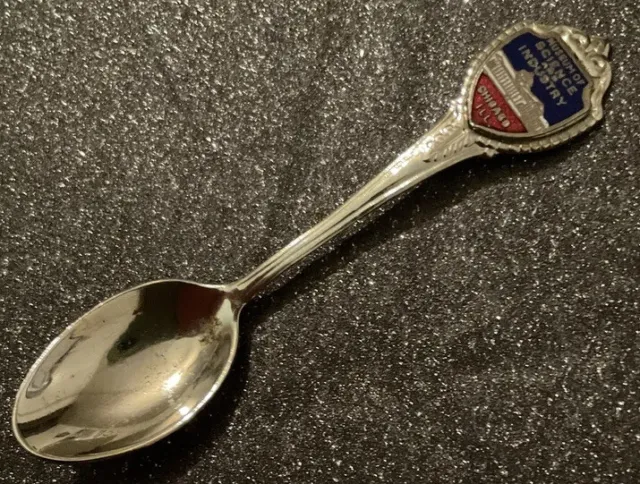Rare Museum Science Ind. Chicago Illinois Vintage Souvenir Spoon Silver C Store