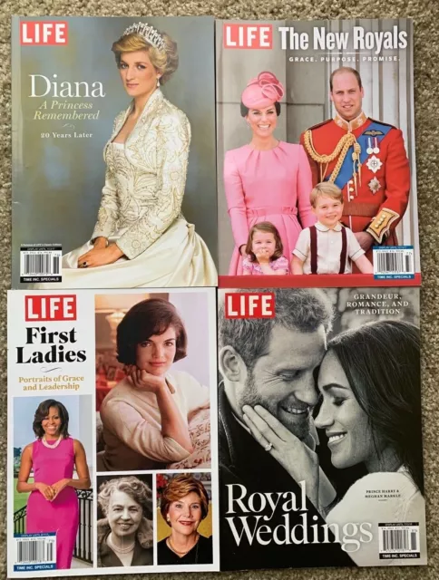 LIFE Magazine Lot 4 Princess Diana Prince Harry Meghan Markle Royal Wedding