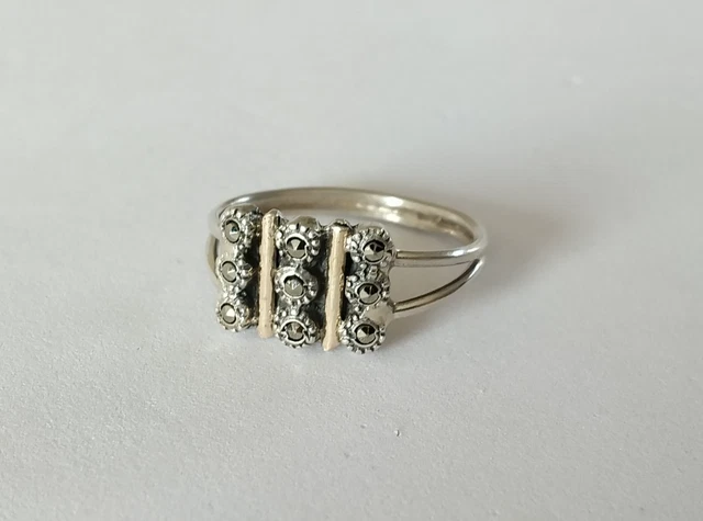 Ancienne bague en argent massif 925 Taille 56 poids 13,2 gr agate Ancienne bague en argent massif 925 Taille 56 poids 13,2 gr agate