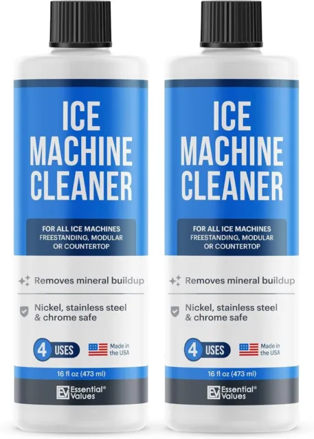 2-Pack Ice Machine Cleaner and Descaler 16 fl oz, Nickel Safe Descaler