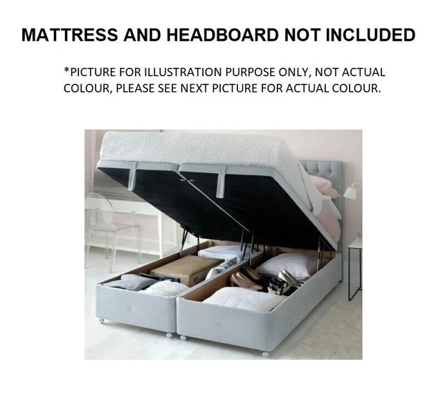 HYPNOS OTTOMAN LIFT UP SUPER STORAGE BASE 180X200 6FT SUPER KING STONE