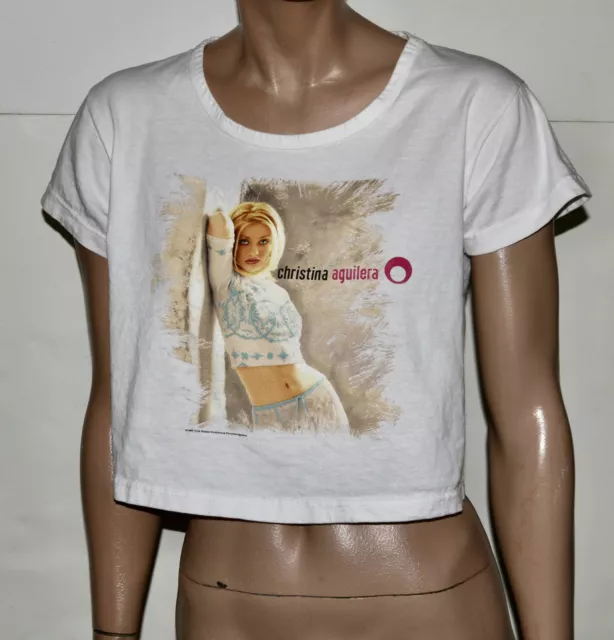Christina Aguilera half t-shirt S   1999