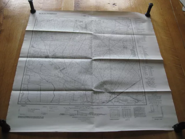 altes Messtischblatt Nr. 3742 Damelang von 1945 Rädel Freienthal Busendorf