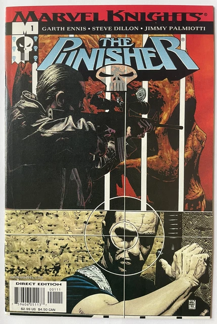 PUNISHER #1 • Tim Bradstreet Cover (2001 Marvel Knights) Garth Ennis