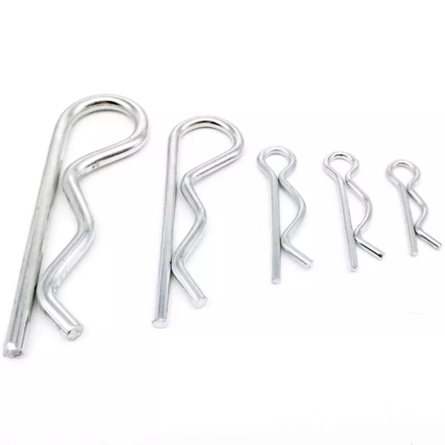 1/10pcs M1-M7 Steel R Type Spring Cotter Pin Wave Shape Split Clip Clamp for Car