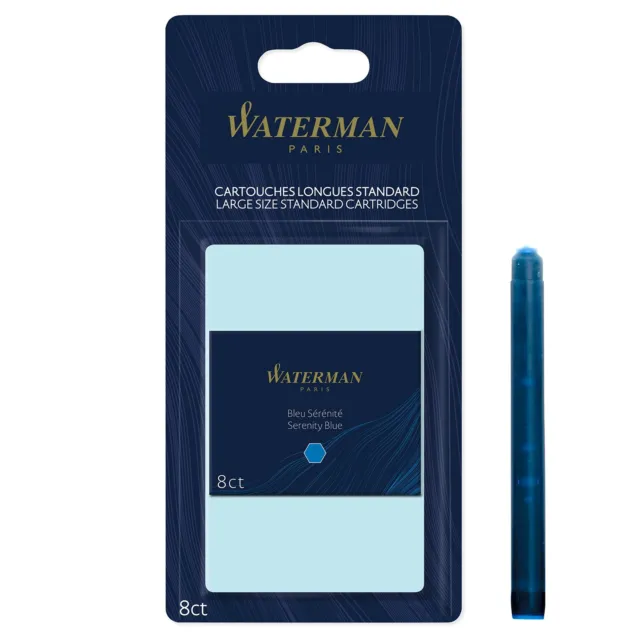Waterman cartucce di inchiostro per penna stilografica  lunghe  blu  WRSEF