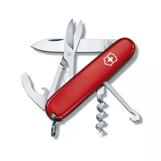 Victorinox Compact Rouge - Couteau Suisse De Poche 91 Mm - 15 Fonctions