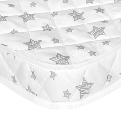 Crib Mattress Topper, Memory Foam Crib and Toddler Bed 52x 27x 2 Inch White