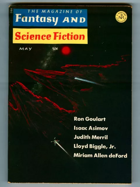 May 1966 Magazine of FANTASY & SCIENCE FICTION! Goulart! Benford! Asimov! Gold!