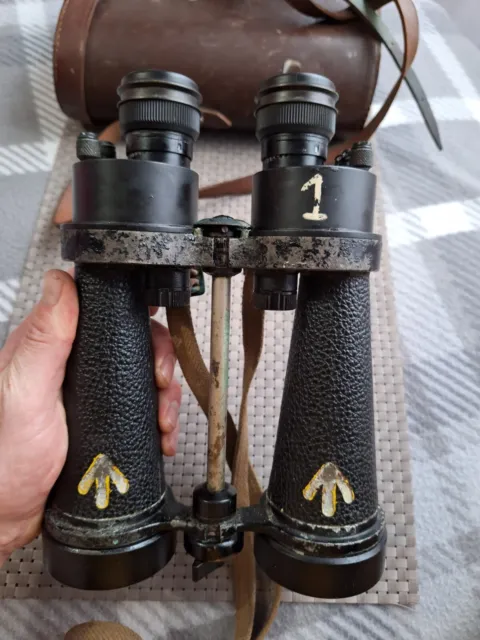 Binoculars Barr&Stroud Cf42 7x50 AP A.C.2032 Graticules Rare !! Metal rings ...