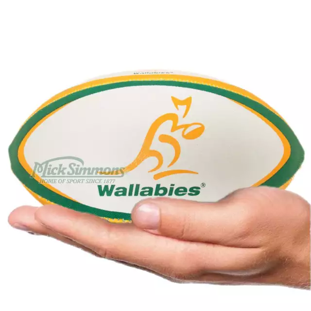 NEW Gilbert Wallabies Australian Rugby Union Replica Midi Ball - 10 inch