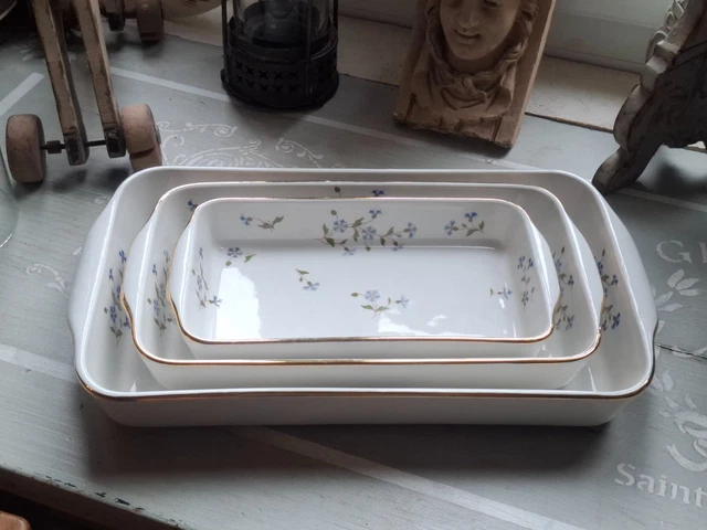 Plat à Cake Porcelaine Ceralux Goubert Avignon - Avec Sa Pelle - Bon état