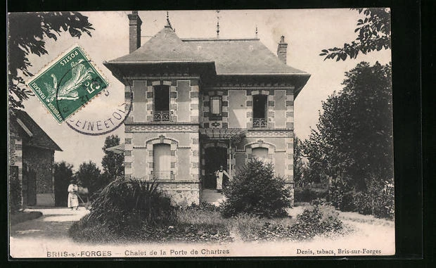 CPA Briis-sous-Forges, Chalet de la Porte de Chartres 1909