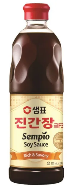 [860 ml] Salsa di soia SEME JIN GOLD F3 / Salsa di soia Corea / Salsa di soia non OGM