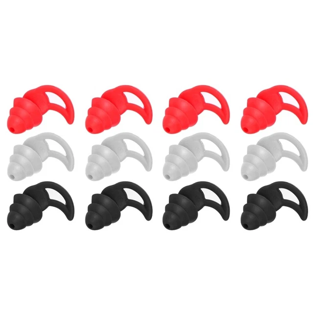 6 paia tappi per orecchie cancellazione rumore silenziatori per orecchie tappi per orecchie silicone viaggio importante