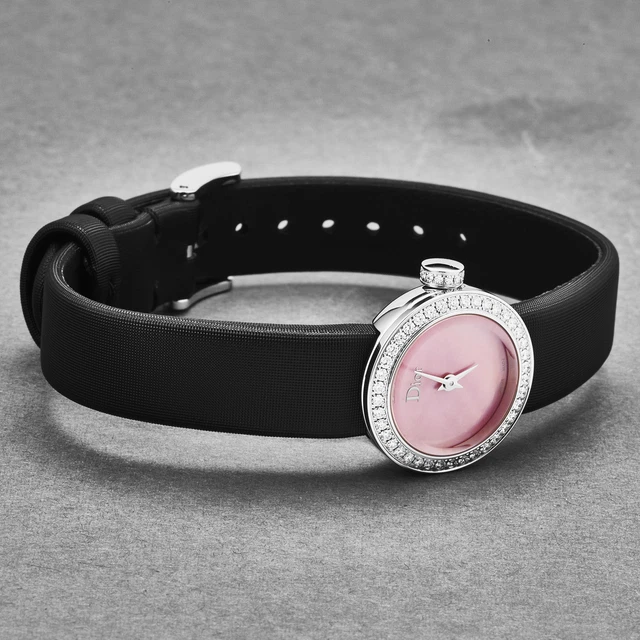 Christian Dior Womens La D De Dior Mini Diamond Bezel Pink MOP Dial CD04011X1265 2