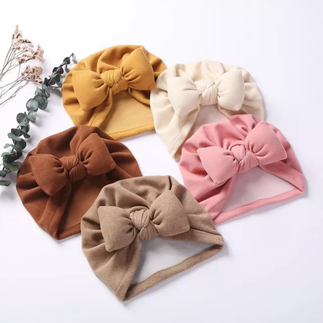 Accessories Head Wrap Bowknot Headband Baby Beanie Hat Newborn Headband Hat