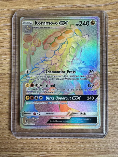 Kommo-o-GX - 159/145 - Regenbogengeheimnis selten - Pokemon TCG - NM