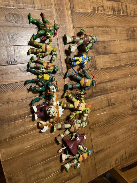 TMNT Teenage Mutant Ninja Turtles Action Figure Lot Of 13 Regular Sized Figures