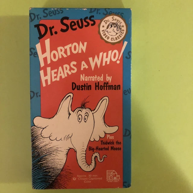 VHS DR. SEUSS Horton Hears A Who! 1992 Release in Very Good Condition ...