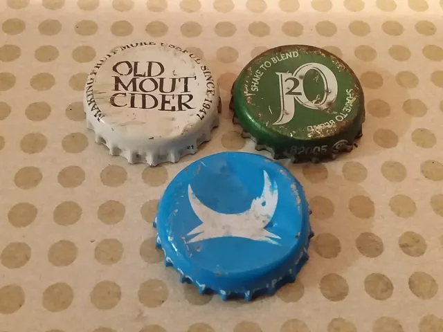 3x Crown Cork Old Mout Cider J20 Brewdog UK - Bottle Caps