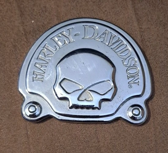 HARLEY DAVIDSON WILLIE G Skull Sissy Bar Medallion Tour Pack Emblem