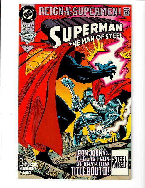 COMIC BOOK DC Comics Superman Reign Of The Supermen #24 Man Of Steel 1993