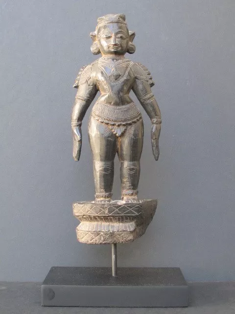 Antigua Estatuilla de Madera Tallado India