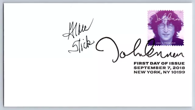 Grace Slick Authentic Autographed Jefferson Airplane John Lennon First Day Cover