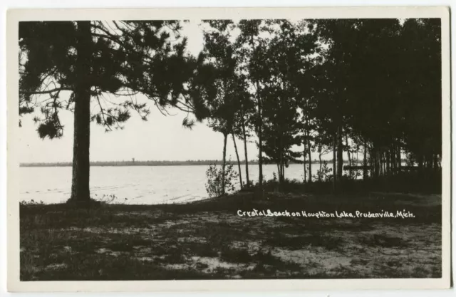 RPPC Crystal Beach, Houghton Lake Prudenville MI Michigan Roscommon Co 1950s