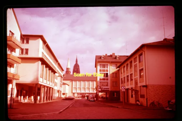 Frankfurt, Germany, Street Scene in 1957, Ektachrome Slide aa 10-17b