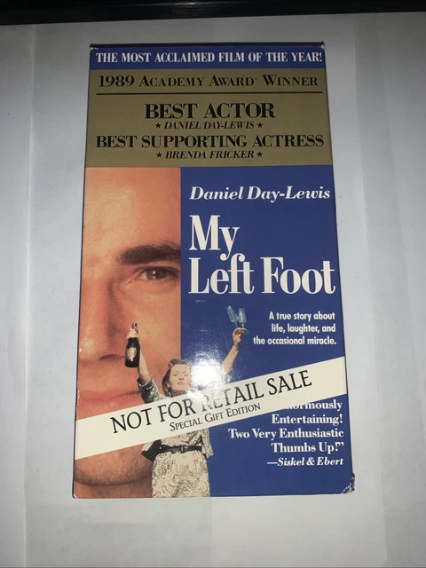 MY LEFT FOOT ~ VHS ~ Daniel Day-Lewis ~ Brenda Fricker ~ Special Gift