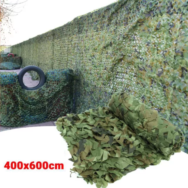 4mx6m Camo Net Hunting Shooting Camouflage Hide Army Camping Woodland Netting UK