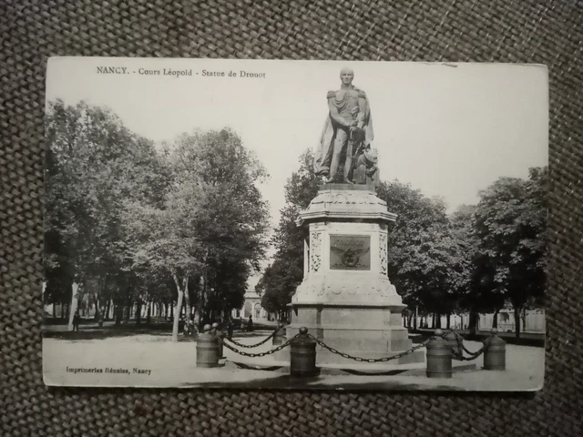 Cpa Nancy Cours Leopold Statue De Drouot