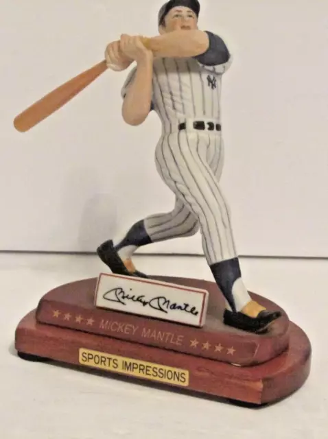 Mickey Mantle Sports Impressions Mini Statue Yesterdays Star Series 1990